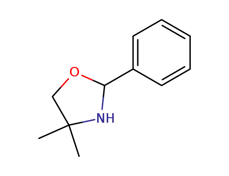 Molecular Structure of 20515-61-1 (Oxazolidine, 4,4-dimethyl-2-phenyl-)