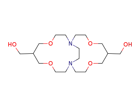 Molecular Structure of 143065-59-2 (4,8,14,18-Tetraoxa-1,11-diazabicyclo[9.9.2]docosane-6,16-dimethanol)