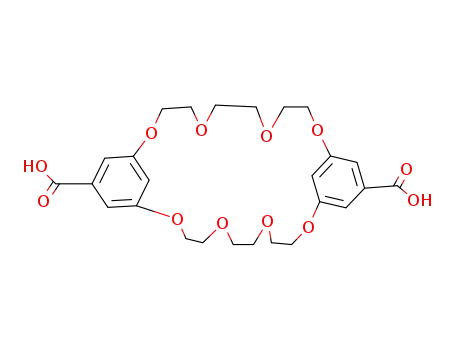 Molecular Structure of 72606-99-6 (1,4,7,10,17,20,23,26-octaoxa<10.10>m-cyclophane-13,29-dicarboxylic acid)