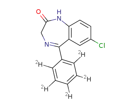 Molecular Structure of 65891-80-7 (NORDIAZEPAM-D5)