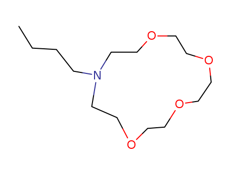 Molecular Structure of 69978-48-9 (1,4,7,10-Tetraoxa-13-azacyclopentadecane, 13-butyl-)