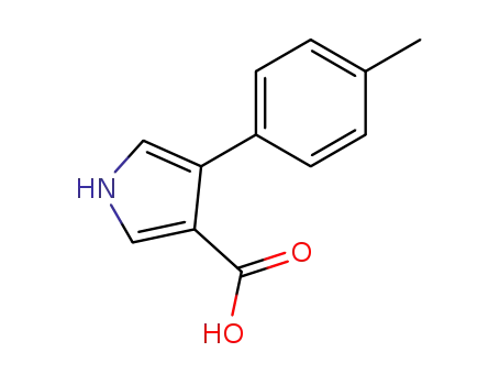 Molecular Structure of 191668-22-1 (4-(4-METHYLPHENYL)-1H-PYRROLE-3-CARBOXYLIC ACID)