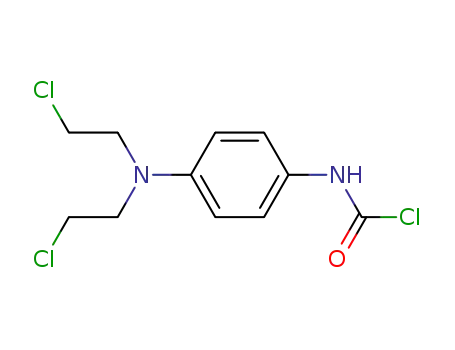 Molecular Structure of 806608-18-4 (4-<N,N-Bis-(2-chlor-ethyl)-amino>-phenyl-carbamoylchlorid)