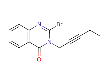 4(3H)-Quinazolinone, 2-bromo-3-(2-pentynyl)-
