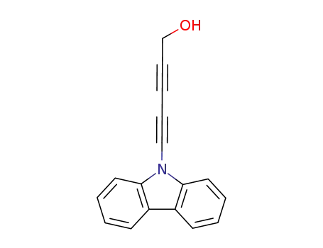 Molecular Structure of 113274-97-8 (2,4-Pentadiyn-1-ol, 5-(9H-carbazol-9-yl)-)