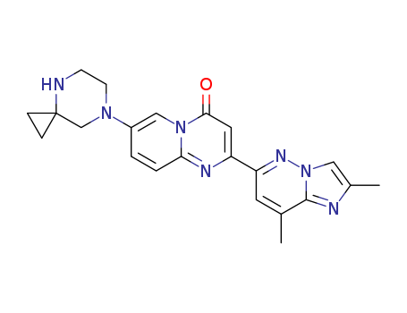 1825352-65-5,7-(4,7-diazaspiro[2.5]octan-7-yl)-2-(2,8-dimethylimidazo[l,2- b]pyridazin-6-yl)-4H-pyrido[l,2-a]pyrimidin-4-one,