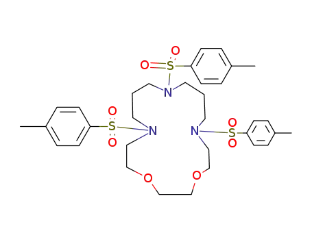 Molecular Structure of 60147-31-1 (7,11,15-tris(p-tolylsulphonyl)-1,4-dioxa-7,11,15-triazacycloheptadecane)