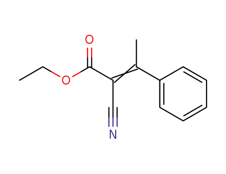 Molecular Structure of 18300-89-5 (ethyl 2-cyano-3-phenyl-2-butenoate)