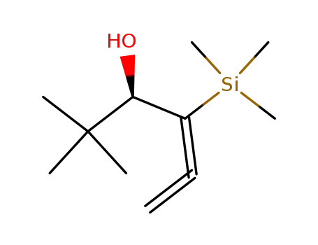 Molecular Structure of 173461-40-0 (4,5-Hexadien-3-ol, 2,2-dimethyl-4-(trimethylsilyl)-, (3R)-)
