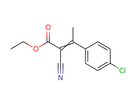 2-Butenoic acid, 3-(4-chlorophenyl)-2-cyano-, ethyl ester