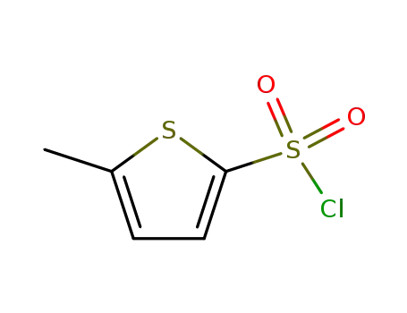 Molecular Structure of 55854-45-0 (5-METHYL-2-THIOPHENESULFONYL CHLORIDE)