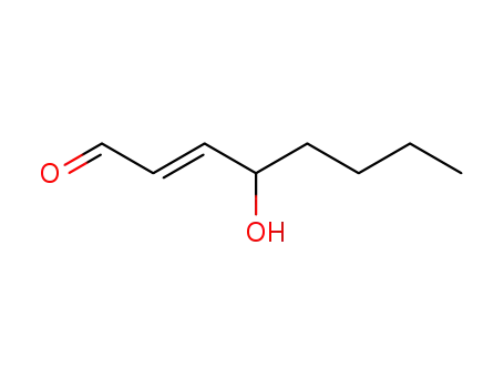 Molecular Structure of 55-88-9 (2-Octenal, 4-hydroxy-,(2E)-)