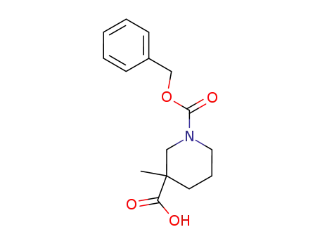 Molecular Structure of 174543-78-3 (1-N-Cbz-3-Methylpiperidine-3-carboxylic acid)