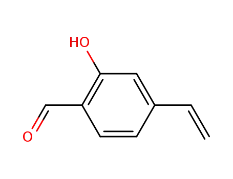 Molecular Structure of 96915-62-7 (Benzaldehyde, 4-ethenyl-2-hydroxy- (9CI))