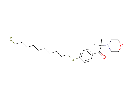 1-Propanone,
1-[4-[(10-mercaptodecyl)thio]phenyl]-2-methyl-2-(4-morpholinyl)-