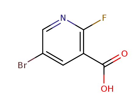 Molecular Structure of 29241-66-5 (5-BROMO-2-FLUORONICOTINIC ACID)