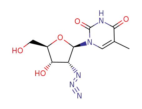 Molecular Structure of 97748-75-9 (2'-Azido-2'-deoxy-5-methyluridine)