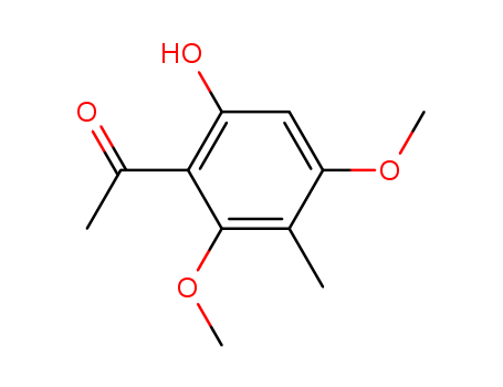 14964-98-8,Ethanone,1-(6-hydroxy-2,4-dimethoxy-3-methylphenyl)-,Acetophenone,6'-hydroxy-2',4'-dimethoxy-3'-methyl- (6CI,8CI); 5-Methylxanthoxylin;6'-Hydroxy-2',4'-dimethoxy-3'-methylacetophenone; Bancroftinone