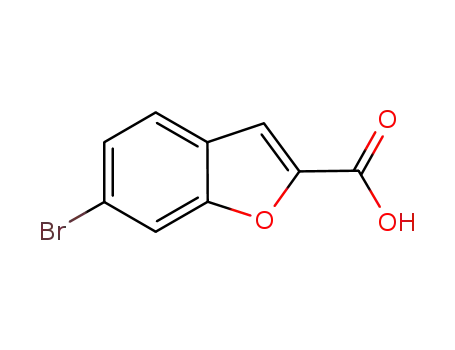 Molecular Structure of 439107-94-5 (6-Bromo-1-benzofuran-2-carboxylic acid)