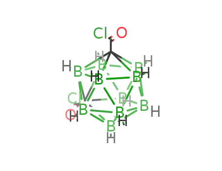 Molecular Structure of 23810-52-8 (m-carborane-1,7-dicarboxylic acid dichloride)