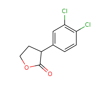 Molecular Structure of 103753-78-2 (3-(3,4-DICHLORO-PHENYL)-DIHYDRO-FURAN-2-ONE)