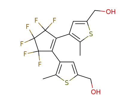 Molecular Structure of 216864-70-9 (1-[(2-methyl-5-methylenehydroxy-3-thienyl)]-2-[(2-methyl-5-methylenehydroxy-3-thienyl)]perfluorocyclopentene)