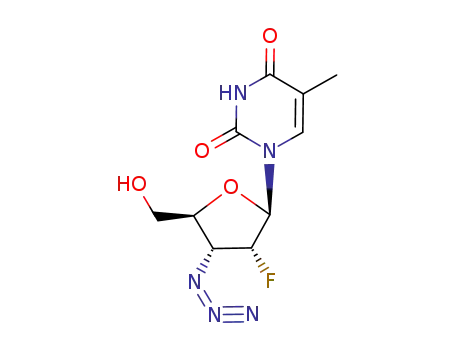 Uridine,3'-azido-2',3'-dideoxy-2'-fluoro-5-methyl- (9CI)