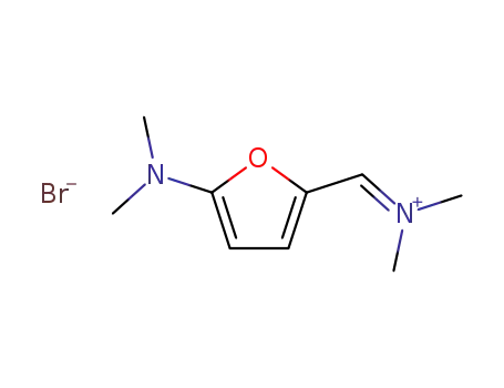 Molecular Structure of 5118-10-5 (Methanaminium, N-[[5-(dimethylamino)-2-furanyl]methylene]-N-methyl-,
bromide)