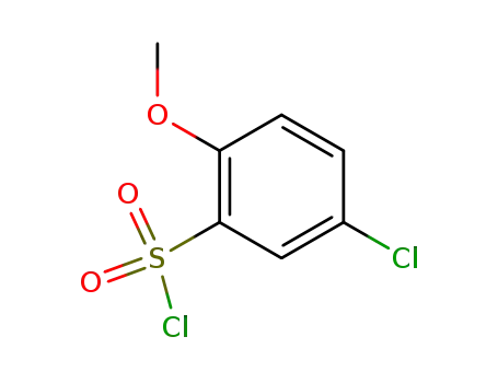Molecular Structure of 22952-32-5 (5-CHLORO-2-METHOXYBENZENESULFONYL CHLORIDE)