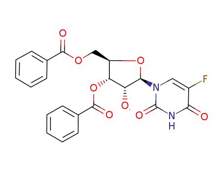 Molecular Structure of 158966-44-0 (3',5'-DI-O-BENZOYL-5-FLUORO-2'-O-METHYLURIDINE)