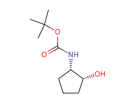 Molecular Structure of 913631-66-0 (tert-butyl (1S,2R)-2-hydroxycyclopentylcarbaMate)