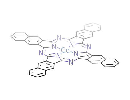 Molecular Structure of 26603-20-3 (COBALT(II) 2,3-NAPHTHALOCYANINE)