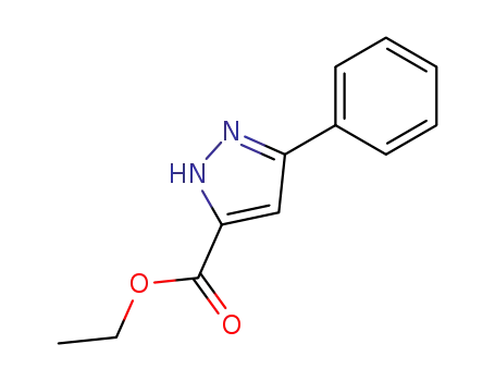 Molecular Structure of 13599-12-7 (5-PHENYL-2H-PYRAZOLE-3-CARBOXYLIC ACID ETHYL ESTER)