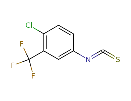 Molecular Structure of 23163-86-2 (4-CHLORO-3-(TRIFLUOROMETHYL)PHENYL ISOTHIOCYANATE)