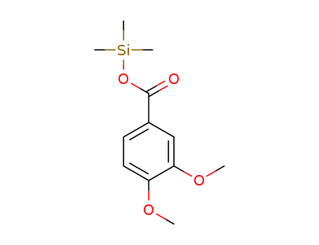 Molecular Structure of 2078-16-2 (3,4-Dimethoxybenzoic acid trimethylsilyl ester)