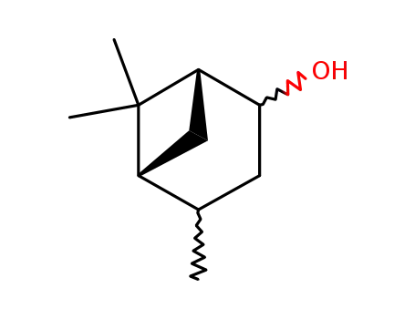 Molecular Structure of 515-88-8 (Bicyclo[3.1.1]heptan-2-ol,4,6,6-trimethyl-, (1R,2S,4R,5R)-)