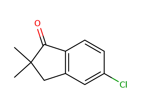 Molecular Structure of 118259-88-4 (5-CHLORO-2,3-DIHYDRO-2,2-DIMETHYL-1H-INDEN-1-ONE)