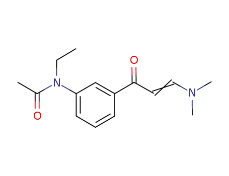 Molecular Structure of 96605-66-2 (N-Ethyl-N-3-((3-dimethylamino-1-oxo-2-propenyl)phenyl)acetamide)