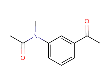 Molecular Structure of 325715-13-7 (N-(3-ACETYLPHENYL)-N-METHYLACETAMIDE)