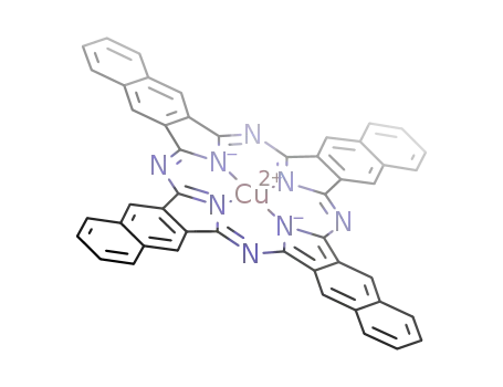 Molecular Structure of 33273-09-5 (COPPER(II) 2,3-NAPHTHALOCYANINE)