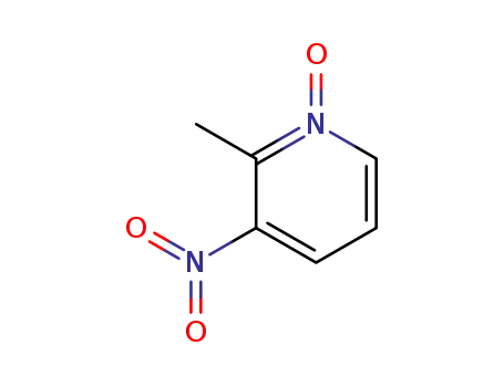 Molecular Structure of 5236-76-0 (2-Methyl-3-nitropyridine N-oxide)