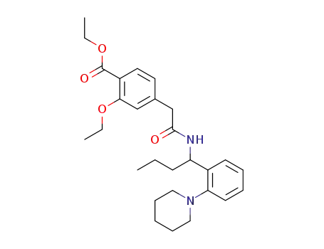 ethyl 2-ethoxy-4-<2-<<1-<2-(1-piperidinyl)phenyl>butyl>amino>-2-oxoethyl>-benzoate
