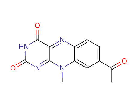 Molecular Structure of 79127-38-1 (8-acetyl-10-methylisoalloxazine)