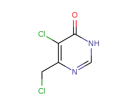 Molecular Structure of 792909-14-9 (5-CHLORO-6-(CHLOROMETHYL)PYRIMIDIN-4(3H)-ONE)