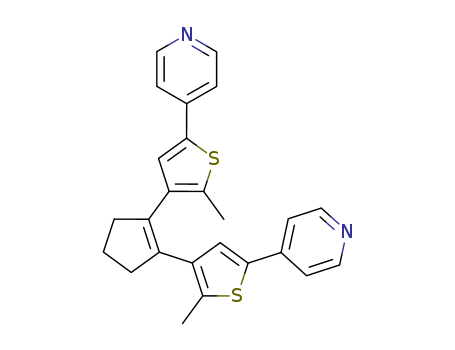 Pyridine,
4,4'-[1-cyclopentene-1,2-diylbis(5-methyl-4,2-thiophenediyl)]bis-(608528-49-0)