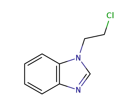 Molecular Structure of 22492-19-9 (1H-Benzimidazole,1-(2-chloroethyl)-(9CI))