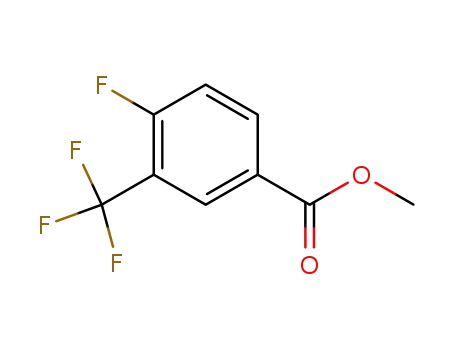 Molecular Structure of 176694-36-3 (Methyl 4-fluoro-3-(trifluoroMethyl)benzoate)