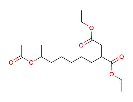 Molecular Structure of 113434-71-2 (Butanedioic acid, [6-(acetyloxy)heptyl]-, diethyl ester)