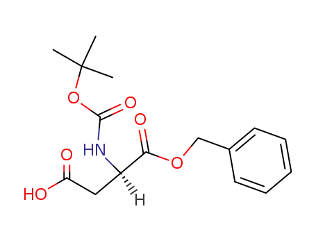 Molecular Structure of 92828-64-3 (BOC-D-ASP(OBZL)-OH)