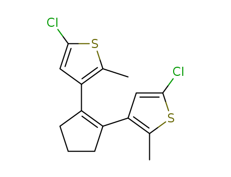 Thiophene, 3,3'-(1-cyclopentene-1,2-diyl)bis[5-chloro-2-methyl-(219537-97-0)